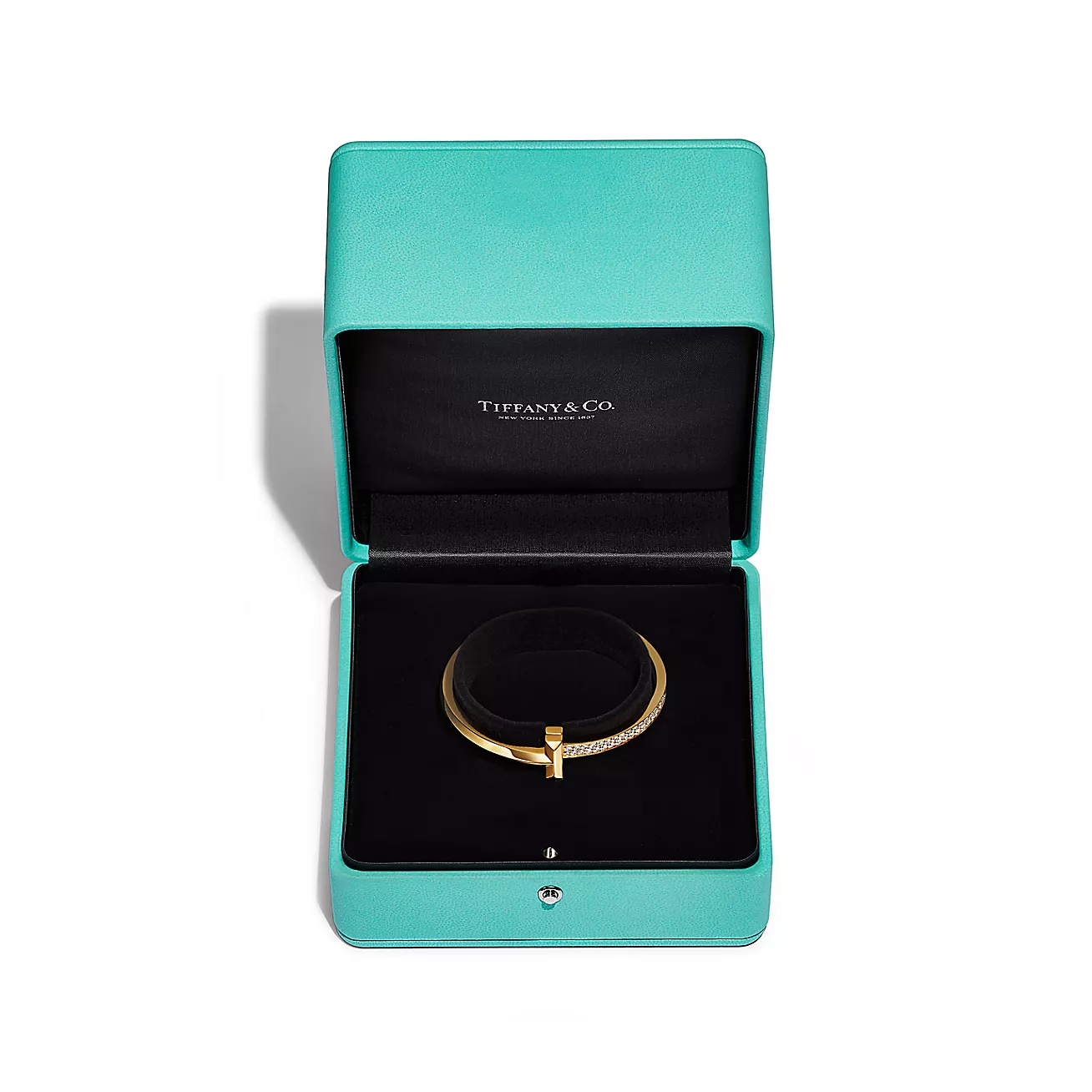 T1 Wide Diamond Hinged Bangle